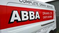 Abba Drains Ltd Van Signeage