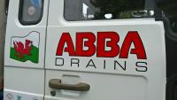 Welsh Flag on the Abba Drains Vans